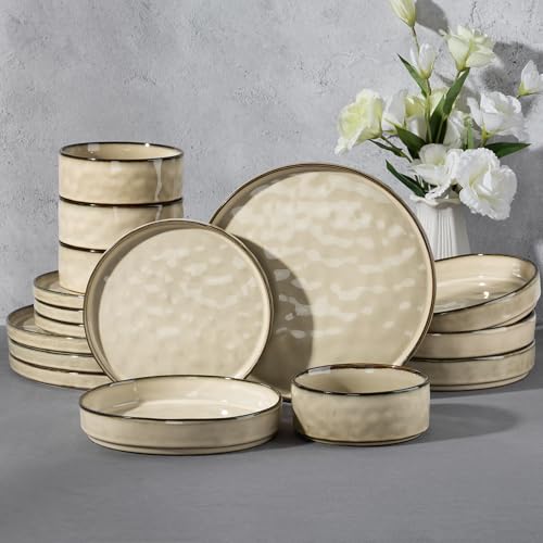 Stoneware Dinnerware Set (Sandy Khaki)
