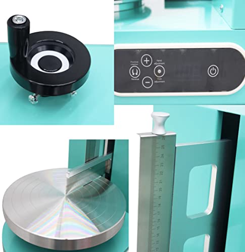 Cake Decorating Coating Machine Cream Spreading Automatic Frosting Turntable with Graduated Scraper 60 (4-12inch / green)