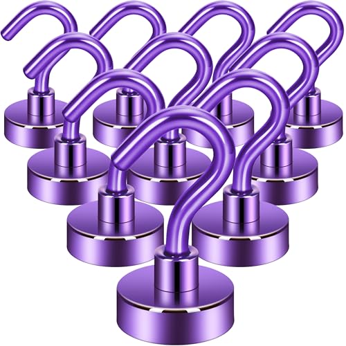 Magnetic Hooks (Purple / 0.67 inches)