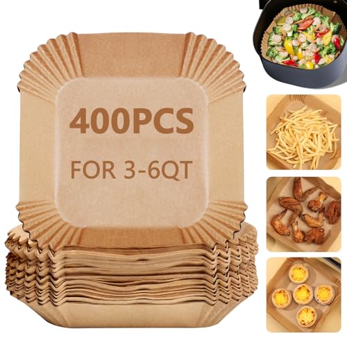 400 Pack 7.5 Inch Air Fryer Liners (7.5in)