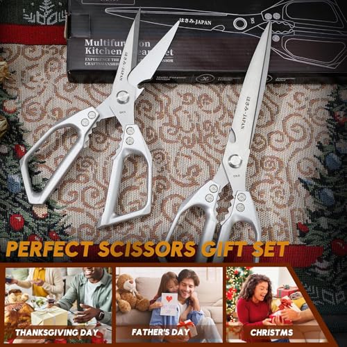 Heavy Duty Kitchen Shears (Silver)