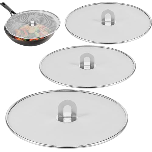 3PCS Stainless Steel Splatter Guard