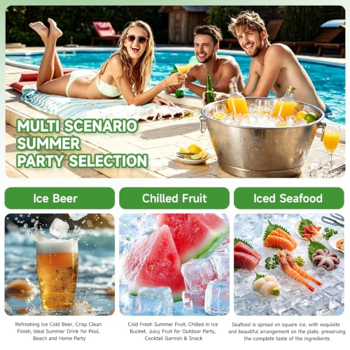 Ice Cube Trays Set of 2 (Green+Gray)