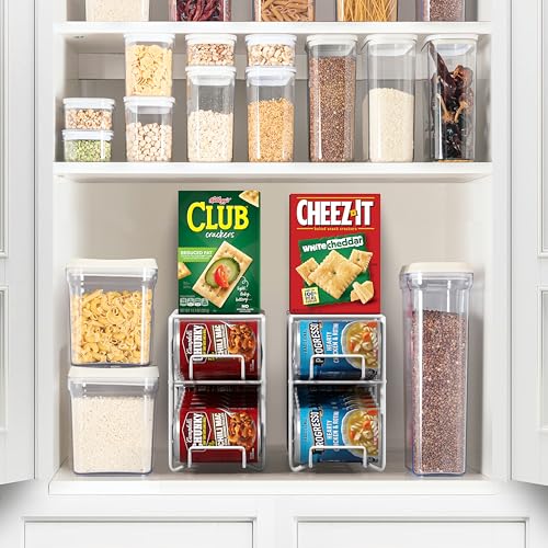 Soda Can Dispenser Rack for Fridge (White / 1 Pack)