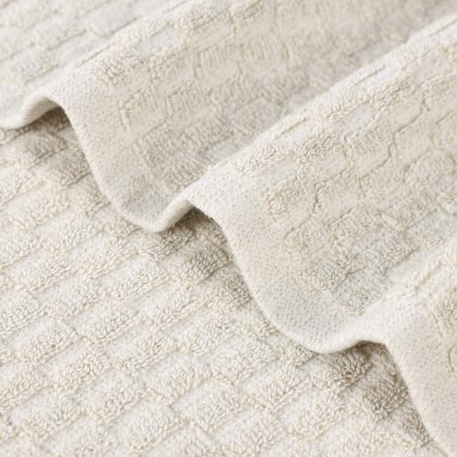 Juno Viscose Cotton Blend Medium Weight Towels (12 Piece Towel Set / Beige)