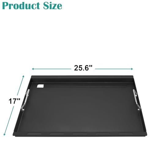 Full Size Griddle Inserts for Home Depot Nexgrill 4 and 5 Burner (25.6" x 17" x 2")