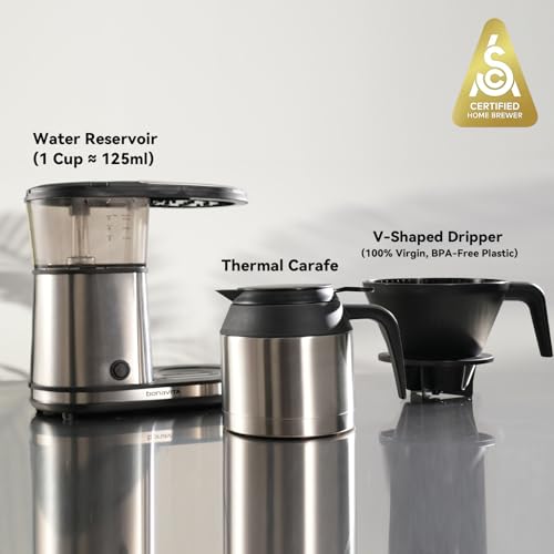 5 Cup Drip Coffee Maker Machine (Stainless Steel)