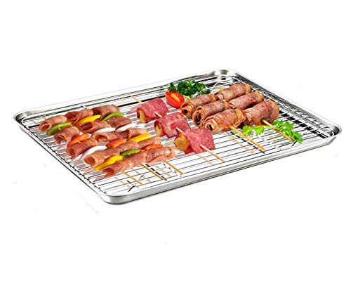 Baking Sheet with Cooling Rack Set (16 x 12 x 1inch)