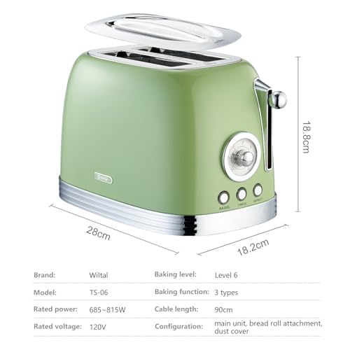 Retro Green 2βSlice Bread Toaster (Green - 2 Slice)