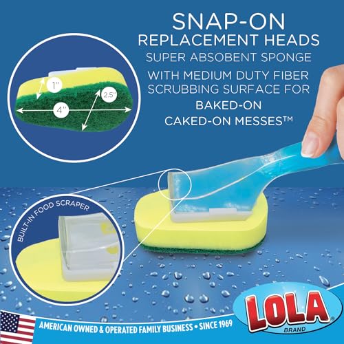 Soap Dispenser Dish Brush Wand (1 Wand / 1 Head)