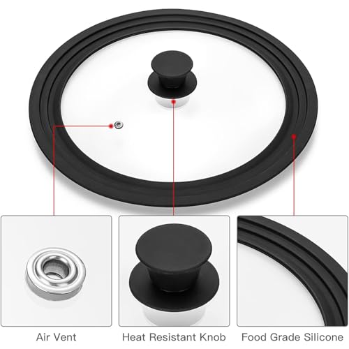 Universal Lid for Pots (Fit 9.5-10-11 Inch)