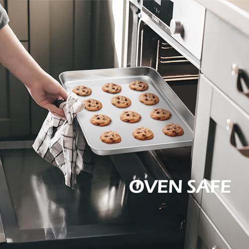 Non Toxic 9x13IN Stainless Steel Baking Quarter Sheet Pans (9x13IN)
