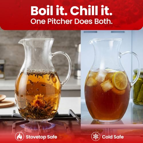 Glass Pitcher With Spout (1.5 Quart Traditional)