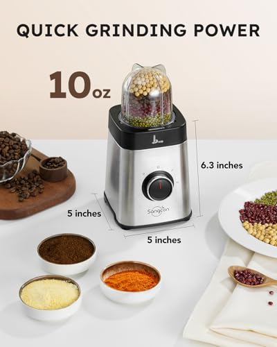 Blenders and Food Processor Combo for Kitchen (1 Large Cup & 2 Cups & 2 Blades & 1 Chopper)