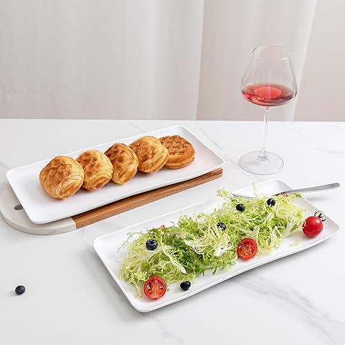 White Melamine Rectangular Serving Platter (White Rectangular platter)