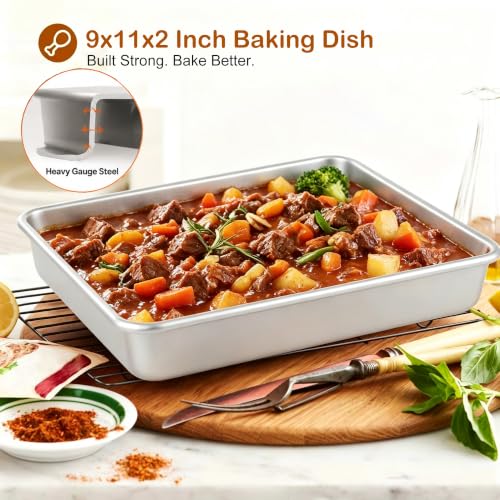 9x11 Baking Pan (Silver / 11 x 9 x 2 inch)