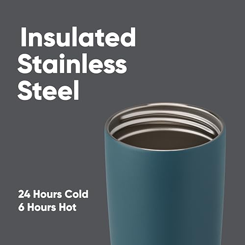 SmoothSip Slider Insulated Stainless Steel Coffee Tumbler (No Handle / 20 Ounces / High Dive)
