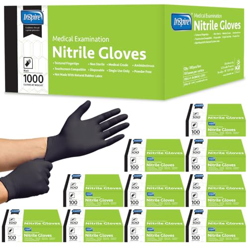 Black Nitrile Gloves (Small / Nitrile)