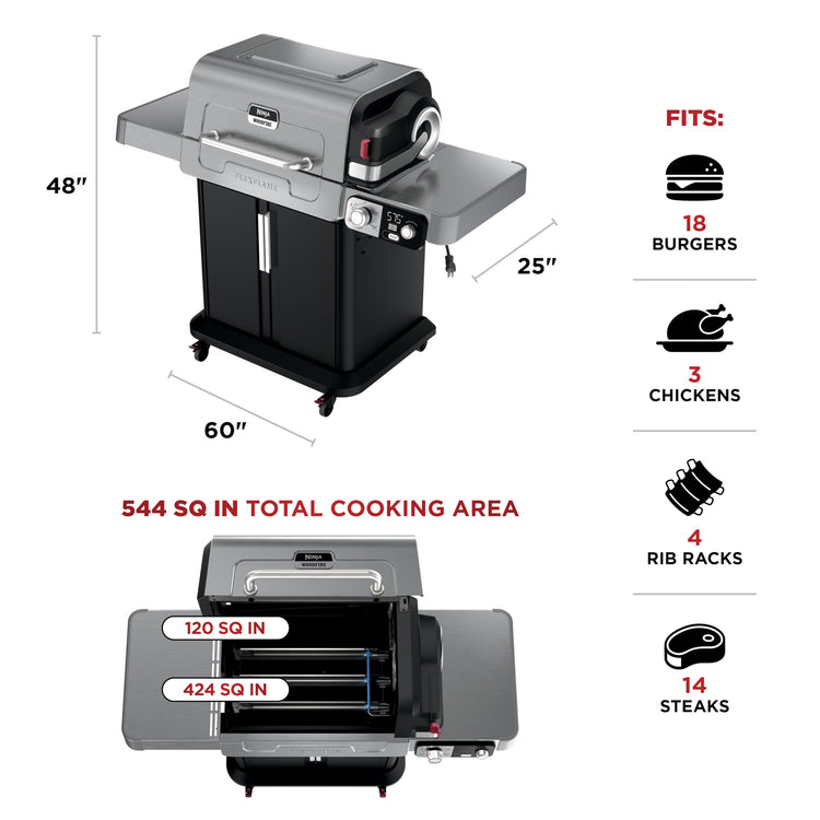 FlexFlame Grill & Smoker (Stainless Steel)
