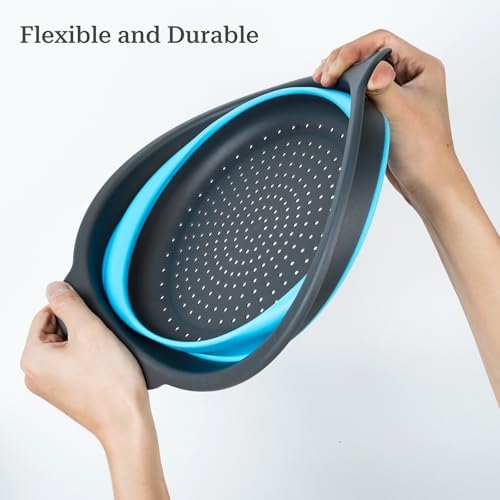 Collapsible Colander 3 (Gray-Blue)