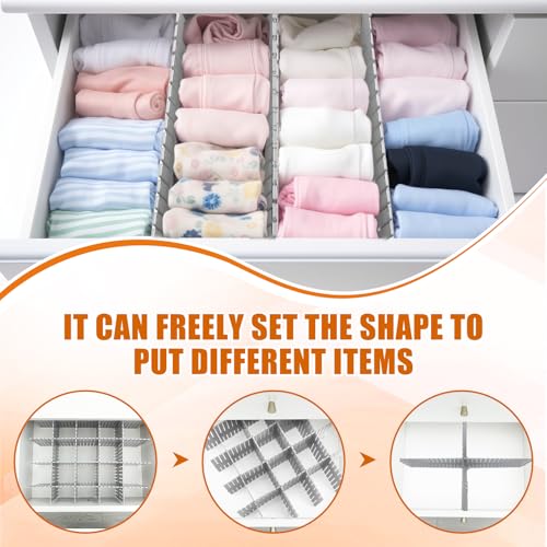 15 Pcs 5.12 Tall Drawer Divider (Grey)
