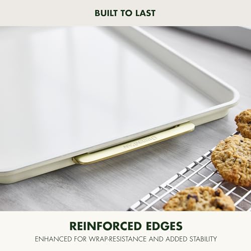 Bakeware 13" x 18" Ceramic Nonstick Half Sheet Pan (13" x 18" Half Sheet Pan / Cream)