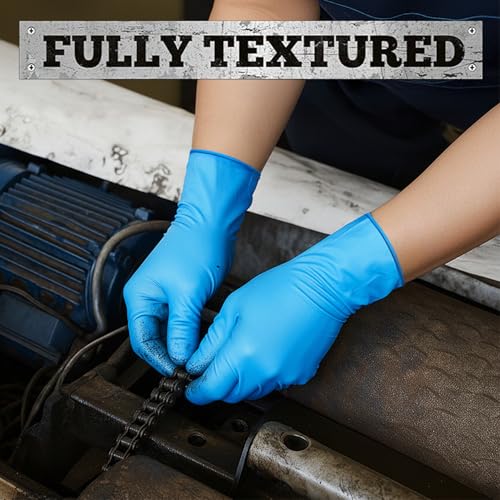 Heavy Duty Blue Disposable Nitrile Gloves (06 Blue (S, 1000ct))