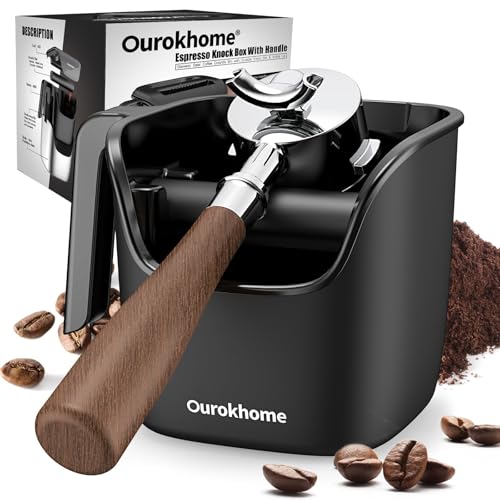 Espresso Knock Box with Lid (Black)