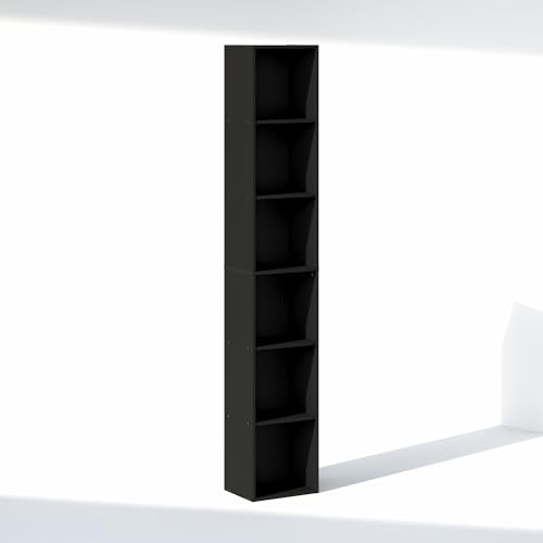 Cubicle 6 Tier Closet Organizers and Storage (Blackwood / 6-Tier; 21.1" W)