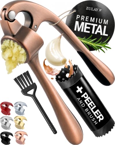 Premium Garlic Press Set (Large | Copper)