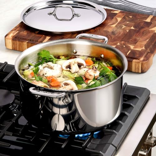 D3® Stainless Steel Cookware Set (Silver / 10-Piece Cookware Set)