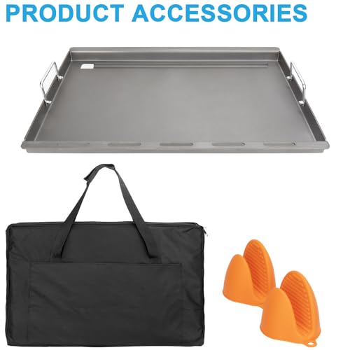 Full Size Griddle Inserts for Weber Spirit I & II 300 Series (22.6" x 17.4" x 2")