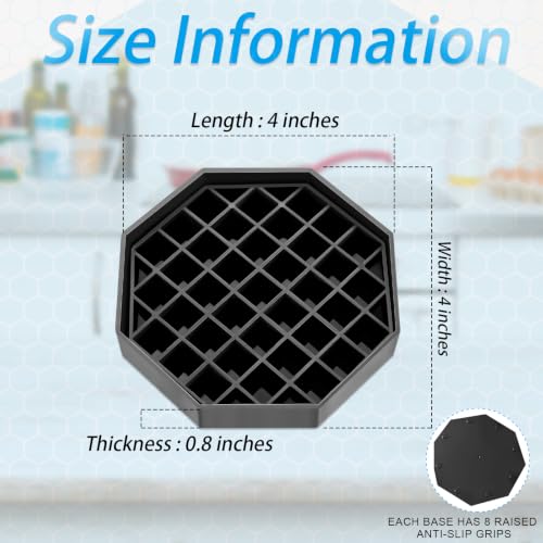 12 Pcs Octagon Coffee Drip Trays (4 Inch)