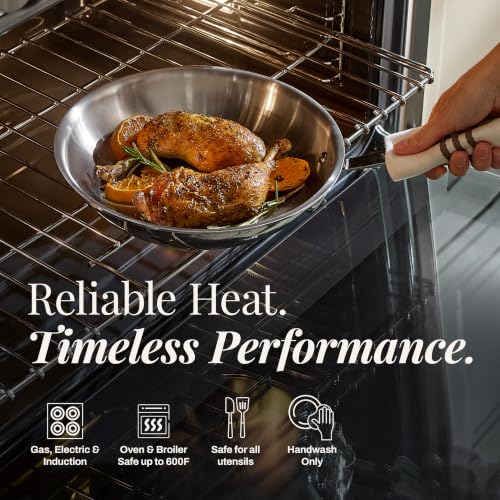 D3® Stainless Steel 10" Fry Pan with Lid (10" Fry Pan with Lid)