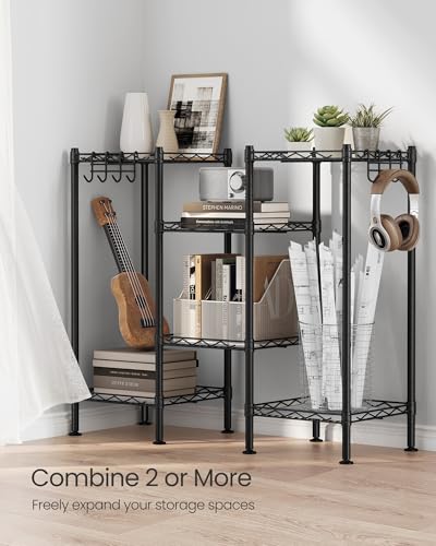 3 Tier Bathroom Shelf (Ink Black + Translucent / 3 Tiers (11.8"W))