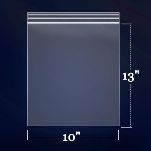 1000 Count 10" x 13" Clear Zip Bags (10" x 13")