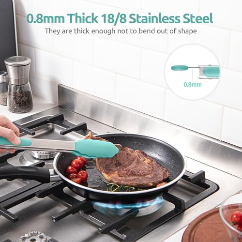 Kitchen Tong for Cooking (Aqua Sky / 9+12 inch)
