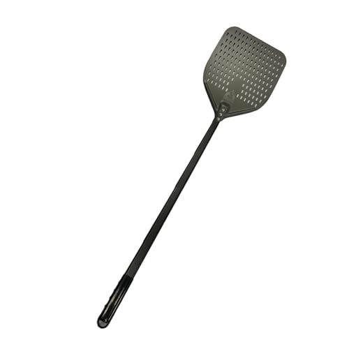 12 x 15 Perforated Aluminum Pizza Peel (Platinum - Perforated Anodized / 12" x 15" Peel - 47" Overall)