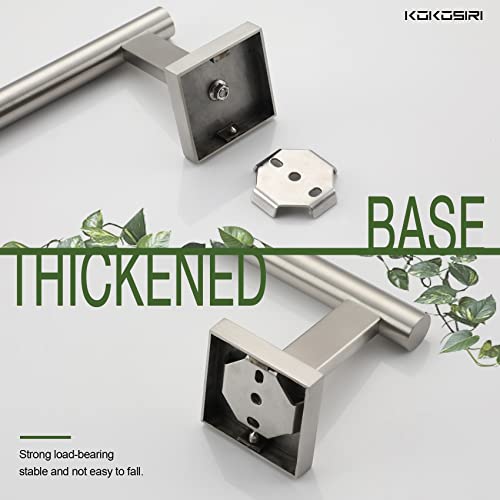 Toilet Paper Holder Tissue Paper Dispenser for Bathroom Toilet Roll Holder Brushed Nickel Stainless Steel B2005BR (Brushed Nickel / Horizontal)