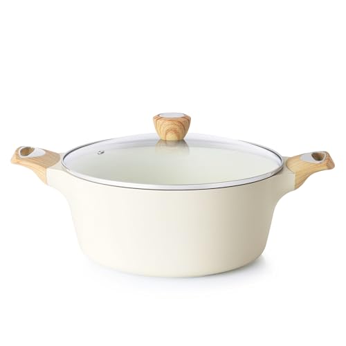 Ceramic Nonstick Pot (6.6 Quarts / Ceramic White)