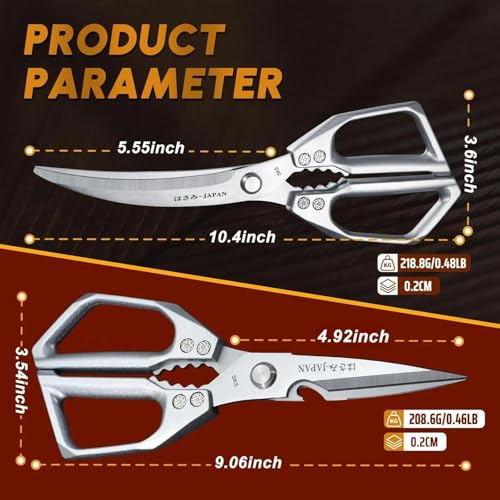 Kitchen Scissors for Food (Silver)
