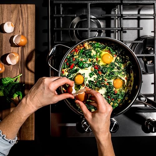 3.3 Qt Hybrid Nonstick Deep Sauté Frying Pan & Lid (3.3-Quart)