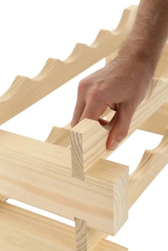54 Bottle Wine Rack Natural Pine (Natural Pine)