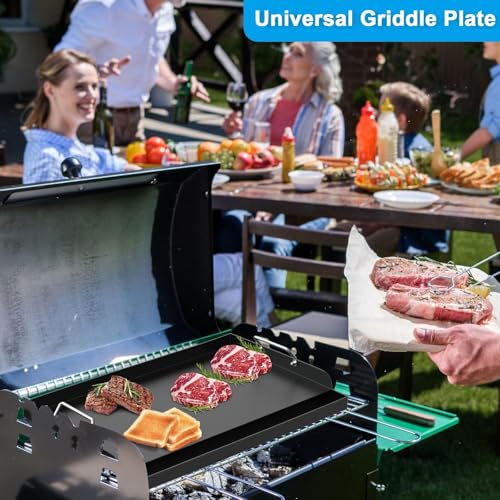 25" x 16.5" Nonstick Carbon Steel Griddle for Gas (15.1" x 0.7" x 13.9")