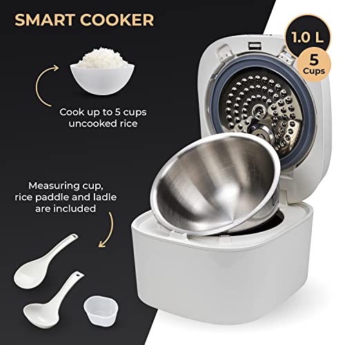 SMART COOKER Induction Heating IH Rice Cooker Stainless Steel 5 cup