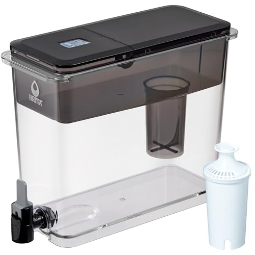 XL 27 Cup Water Filter Pitcher (Dispenser (1 Filter) / Ulta Max Black)