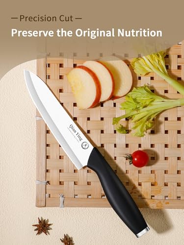 Ceramic Knife Set for Kitchen with Sheath (Black Handle Ceramic Knife set)
