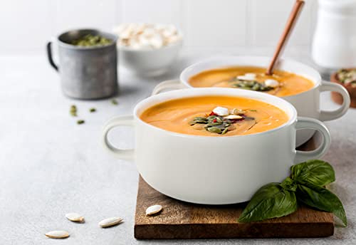 Soup Crocks Ceramic Bowls (White)