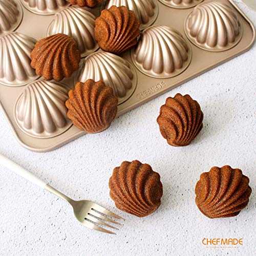 Madeleine Mold Cake Pan (01 - Spherical Shell 12 Cups)