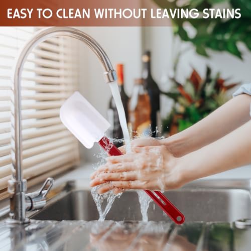 4 Pcs Commercial Rubber Spatula Heat Resistant (14 Inch)